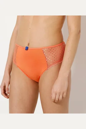 BLANCHEPORTE Sada 4 jednobarevných kalhotek maxi Tropea zn. Confidence Lingerie® z pružné bavlny a krajky