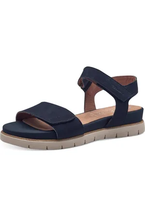 Tamaris Sandály Comfort na klínové podrážce, pásky na suchý zip