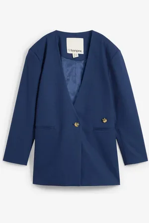 bonprix Oversize blejzr s různými variantami zapínání, ze směsi s viskózou