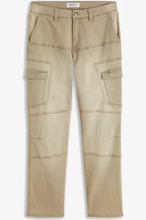 bonprix Strečové cargo džíny Regular Fit, Straight