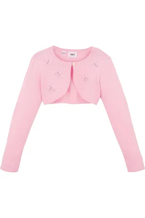 bonprix Dívčí pletené bolero s aplikacemi motýlů