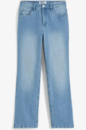 bonprix Wide Leg džíny High Waist, strečové