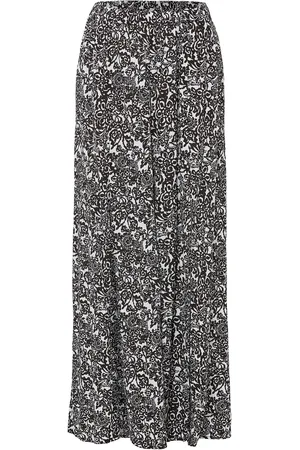 bonprix Široké kalhoty s dlouhým rozparkem, High Waist