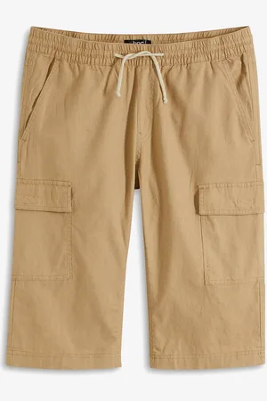 bonprix Cargo bermudy se lnem, Regular Fit