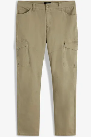 bonprix Strečové cargo kalhoty Slim Fit, Straight
