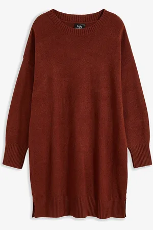 bonprix Oversized pletené šaty