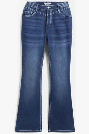 bonprix Bootcut termo džíny Mid Waist