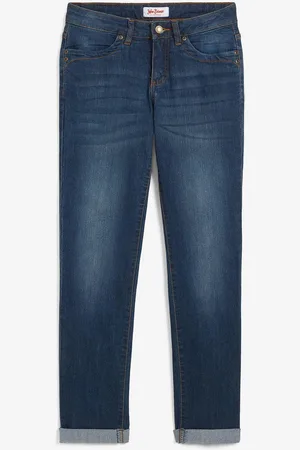bonprix Strečové džíny Straight, Mid Waist