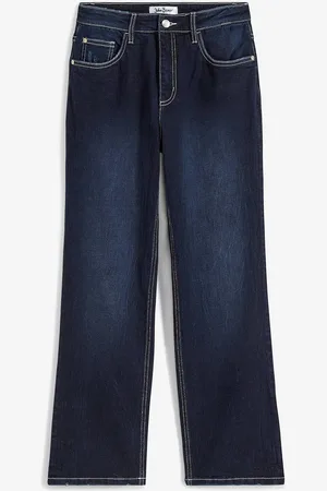 bonprix Wide Leg džíny High Waist, strečové