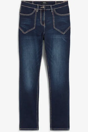 bonprix Strečové džíny High Waist, Straight