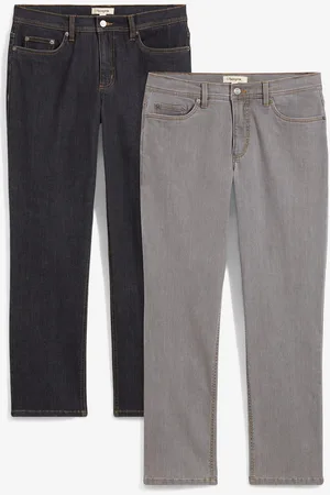 bonprix Strečové džíny Regular Fit Straight (2 ks v balení)