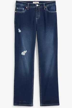 bonprix Džíny Straight, Mid Waist, zkrácená délka