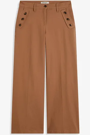 bonprix Keprové kalhoty s ozdobnými knoflíky