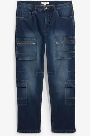 bonprix Cargo džíny, Loose Fit, Straight