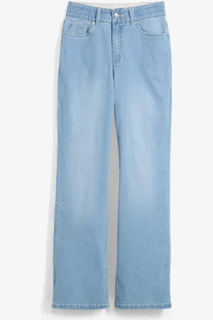 bonprix Džíny Straight, High Waist, s rozparkem