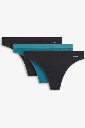 bonprix Kalhotky String, Feel Comfort, bezešvé, žebrované (3 ks v balení)
