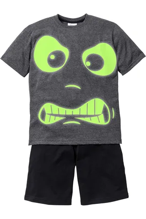 bonprix Krátké pyžamo (2dílná souprava) GLOW IN THE DARK