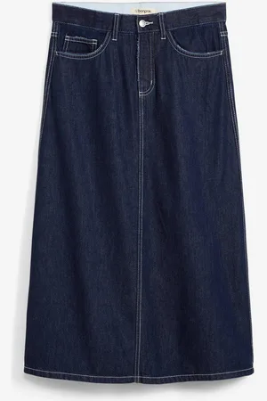 bonprix Džínová sukně, Mid Waist, pohodlný pas, Super Soft