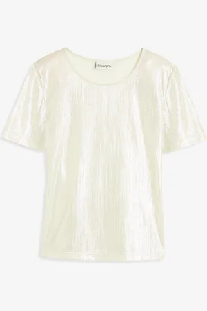 bonprix Triko z lesklého materiálu