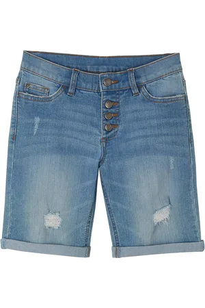 bonprix Strečové džínové šortky, Mid Waist