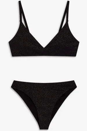 bonprix Bikiny s podprsenkovým topem (2dílná souprava) s lesklým vláknem