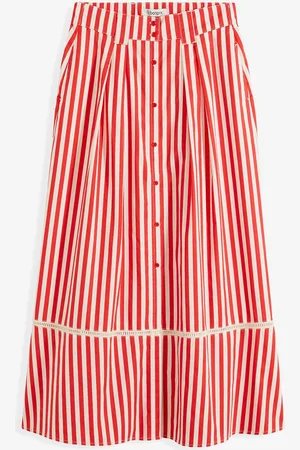 bonprix Maxi sukně s krajkou