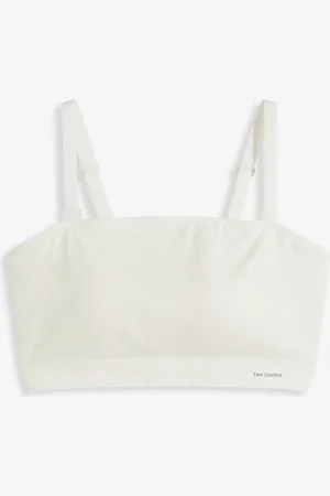 bonprix Bandážová vatovaná bezešvá podprsenka Feel Comfort s odnímatelnými ramínky