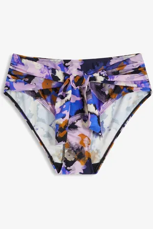 bonprix Bikinové kalhoty High Waist s vázačkou a normálním vykrojením nohaviček