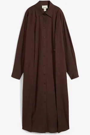 bonprix Oversize košilové šaty z viskózové směsi