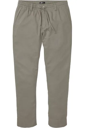 bonprix Chino kalhoty s podílem lnu, Regular Fit, Straight