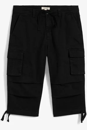 bonprix 3/4 strečové cargo kalhoty, Loose Fit, extra široké