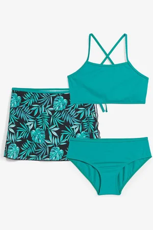 bonprix Bikiny a sukně (3dílná souprava)