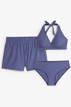 bonprix Bikiny a koupací šortky (3dílná souprava)