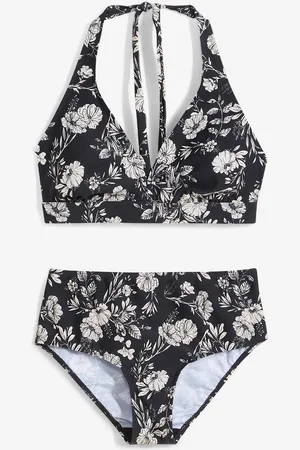 bonprix Bikiny s ramínkem kolem krku, z recyklovaného polyamidu (2dílná souprava)