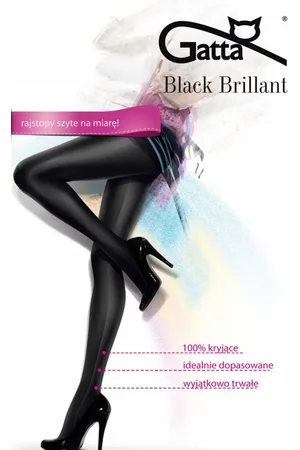 Gatta Černé punčochy Black Brilliant 50DEN