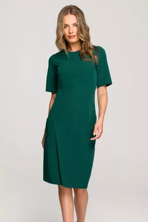 Stylove Ženy Pouzdrové - Zelené krátke šaty S317