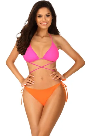 Lorin Fuchsiově-oranžové vyztužené bikiny Emyta