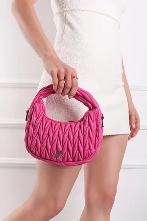 Verde Ružová crossbody kabelka Lee