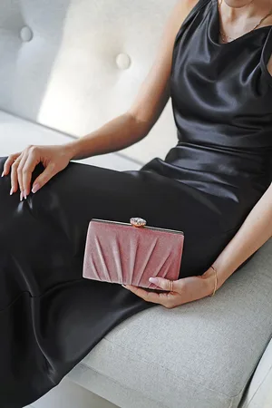 Menbur Růžová společenská clutch kabelka Inty