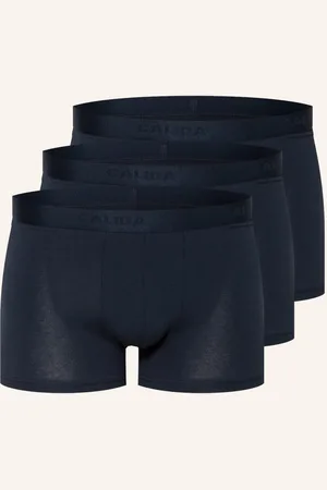 Calida Boxerky Natural Benefit, 3 Kusy V Balení tmavě modrá