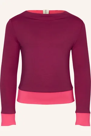 MYMARINI Tričko S Dlouhým Rukávem Surfshirt V Oboustranném Provedení S Uv Ochranou 50+ fuchsiová růžová