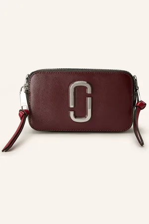 Marc Jacobs Taška Přes Rameno Snapshot Z Kůže Saffiano tmavě červená tmavě modrá
