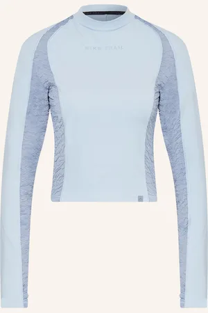 Nike Běžecké Tričko Dri-Fit Trail tmavě modrá modrá