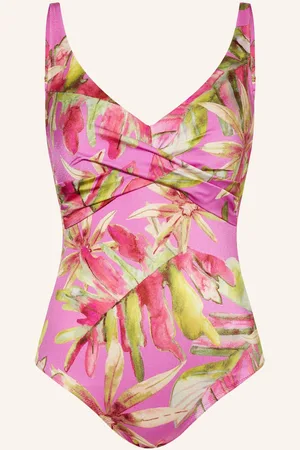 Charmline Tvarující Plavky Pink Heart růžová světle zelená fuchsiová