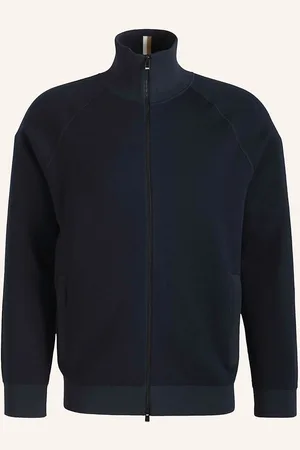 HUGO BOSS Pletený Kardigan H-Domico tmavě modrá