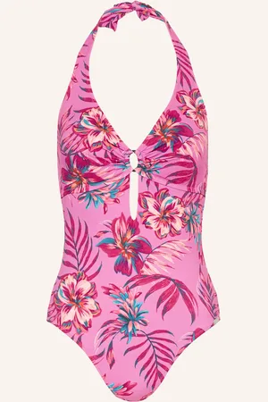 Lidea Neckholder Plavky Tropic Radiance růžová fuchsiová zelená