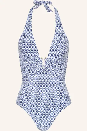 Heidi Klein Neckholder Plavky Cape Cod bílá modrá