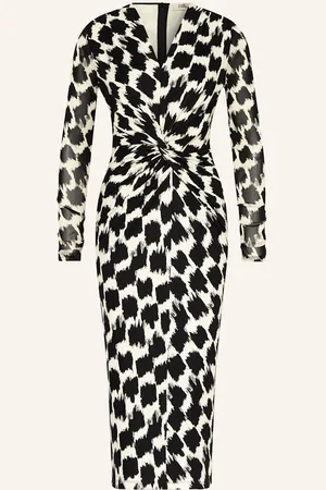 Diane von Furstenberg Žerzejové Šaty Libra černá režná