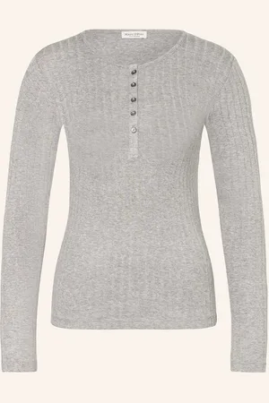 Marc O’ Polo Tričko Henley šedá
