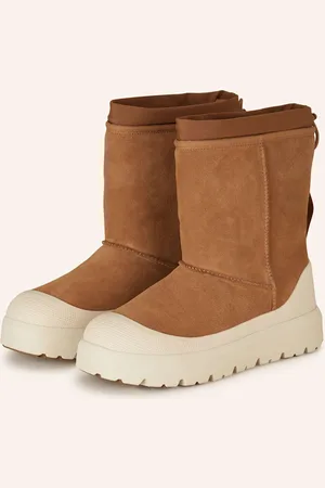 UGG Boty Na Platformě Classic Short hnědá
